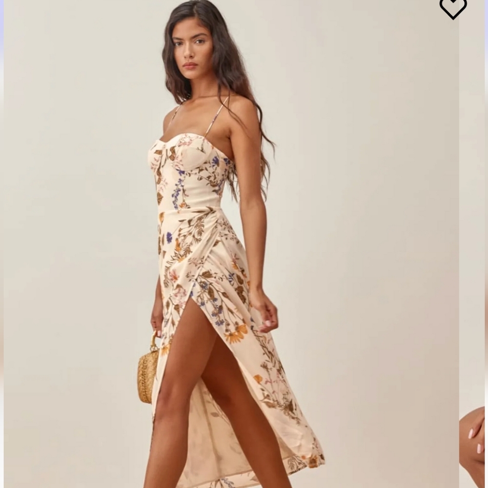 Reformation Kourtney Dress Frolic Petite 4P Small